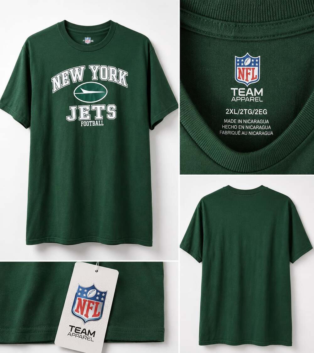 NFL Team Apparel New York Jets Football Graphic T-Shirt